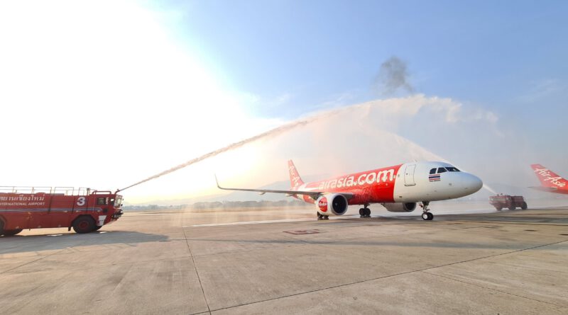 แอร์เอเชีย ต้อนรับเที่ยวบินแรก “สิงคโปร์-เชียงใหม่” คึกคัก พร้อมตั้งเป้าเปิด 2 เส้นทางบิน เชียงใหม่ – ฮ่องกง และมาเก๊า
